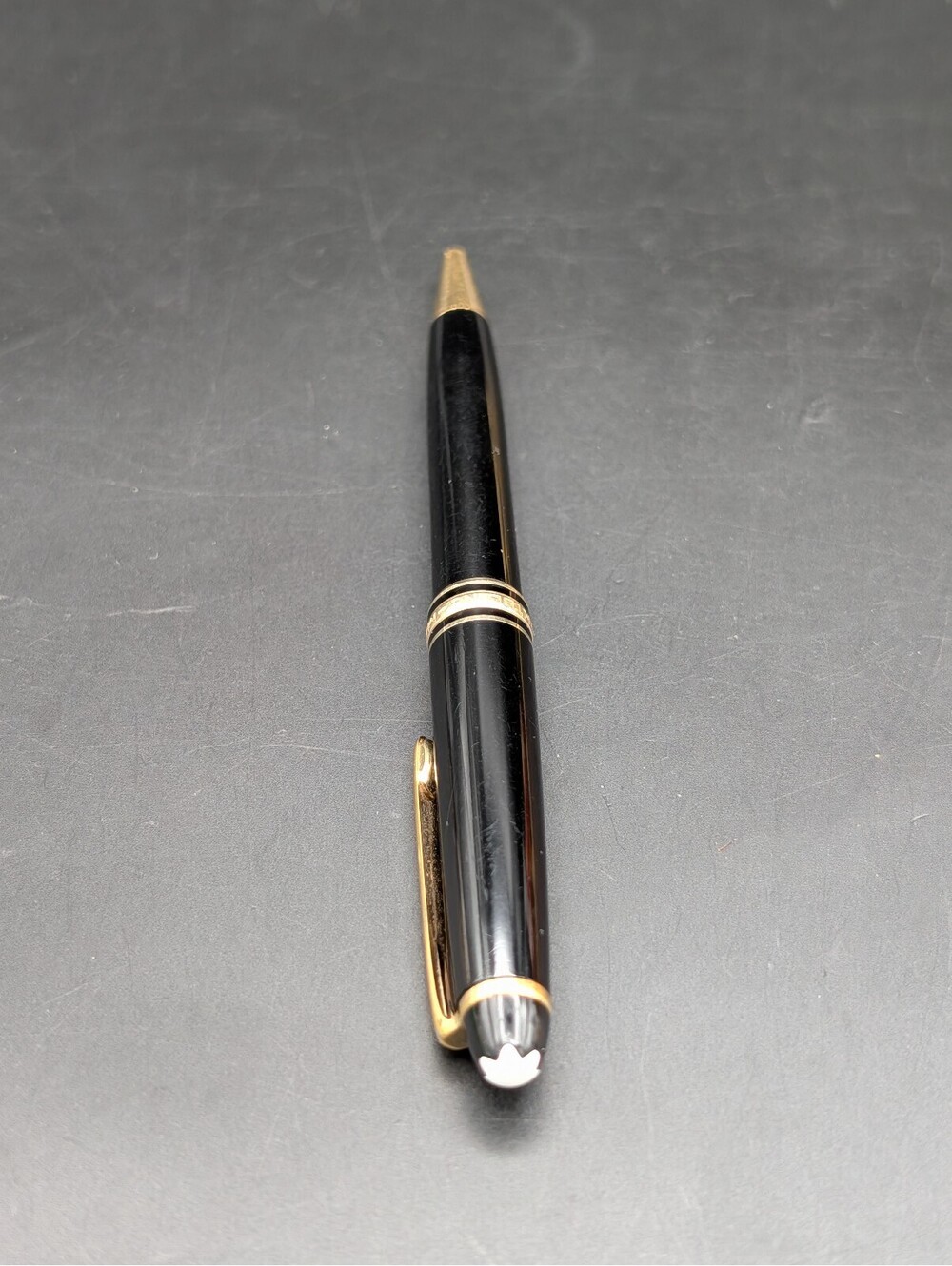 Vintage Montblanc Meisterstuck Ballpoint Pen Black Gold Germany BD165915 AS-IS